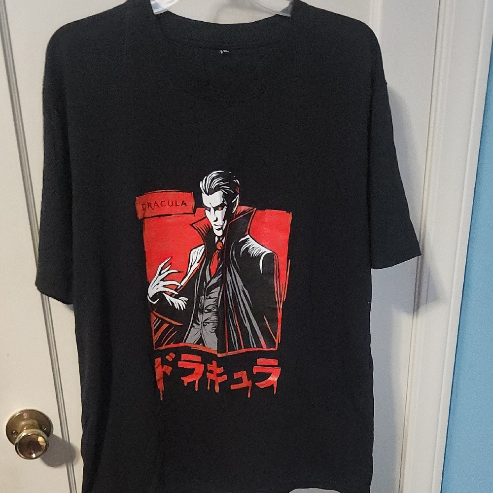 Black Dracula Graphic T-Shirt